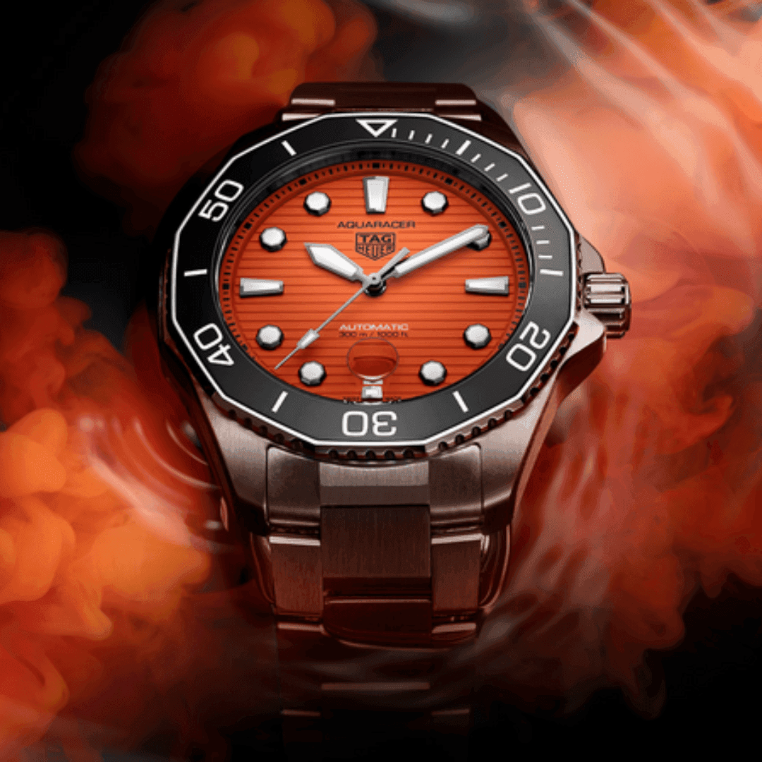 TAG Heuer Aquaracer Professional 300 Orange Diver Calibre 5 Automatic Watch 2