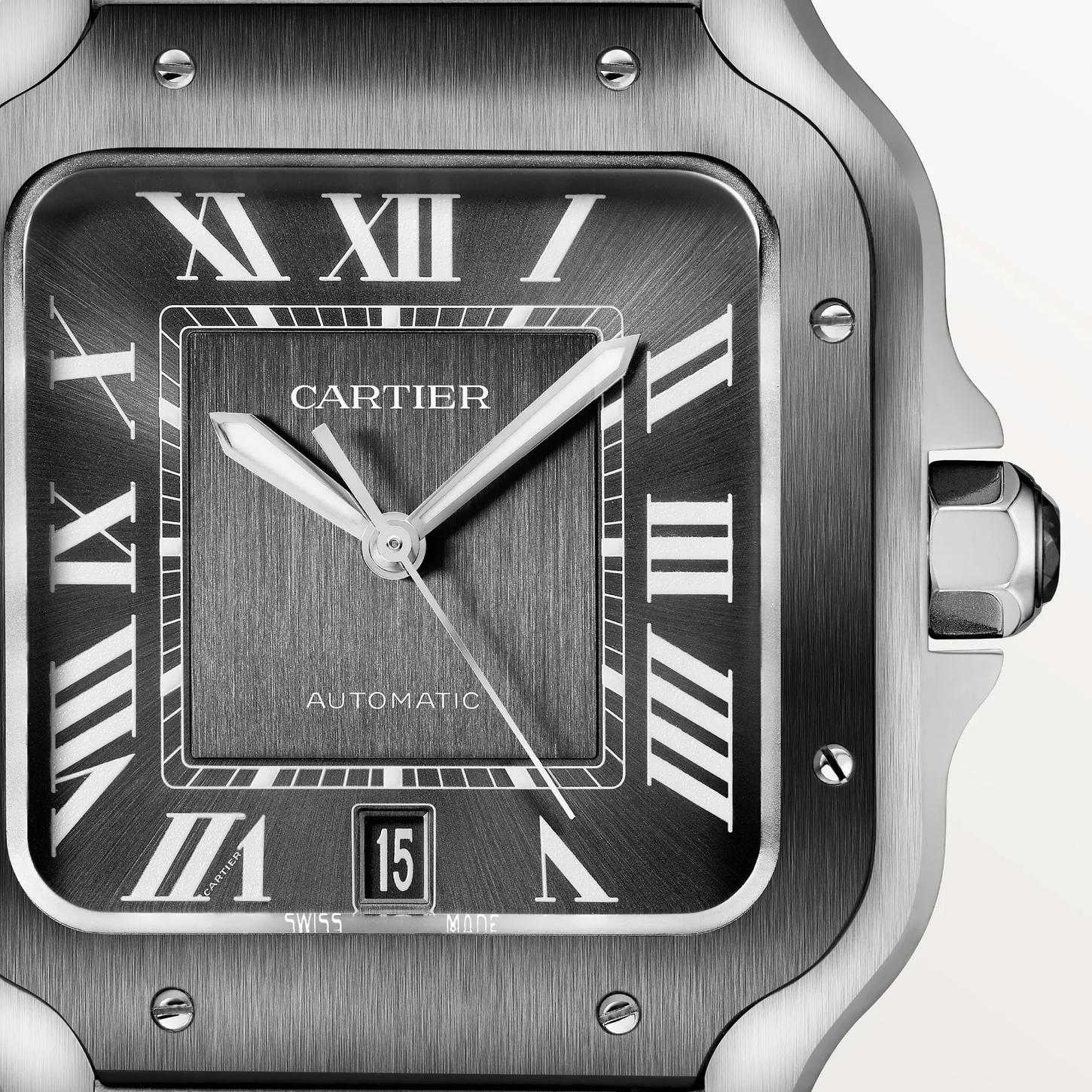 Santos de Cartier Watch with Gray Dial, 40mm 1
