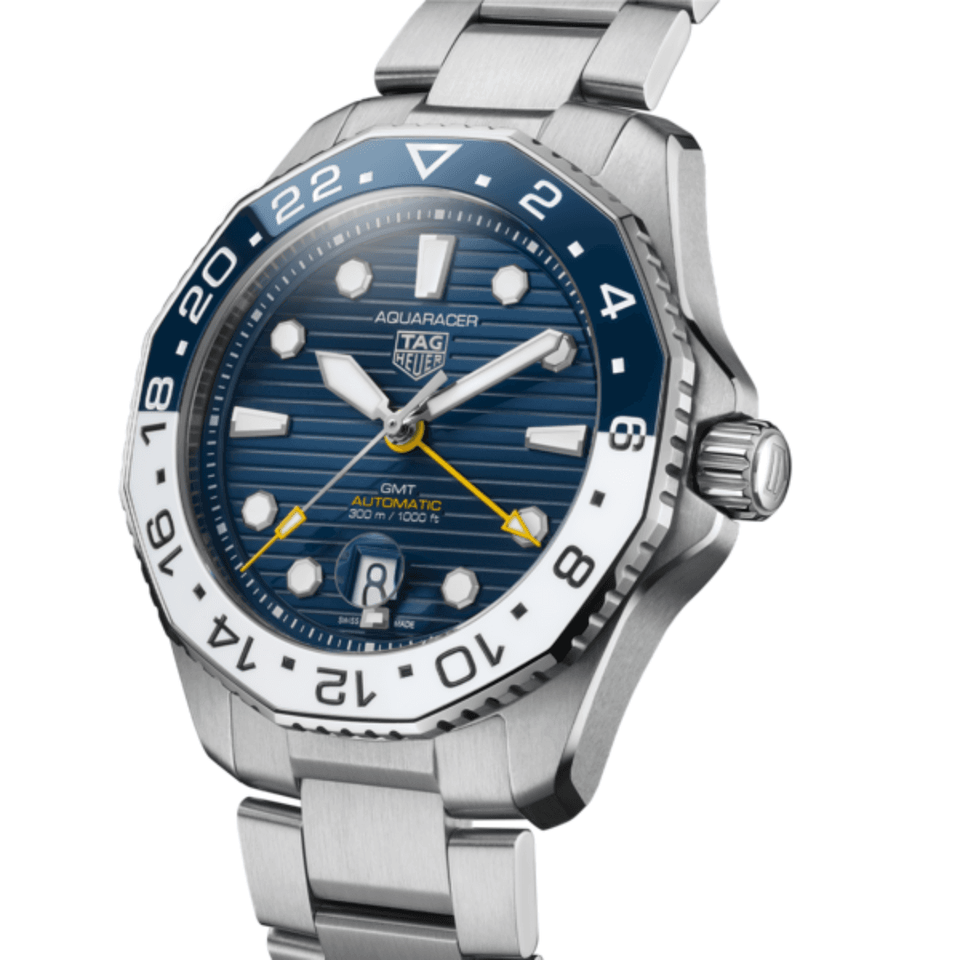 TAG Heuer Aquaracer Professional 300 GMT Calibre 7 Automatic with Blue Dial 1