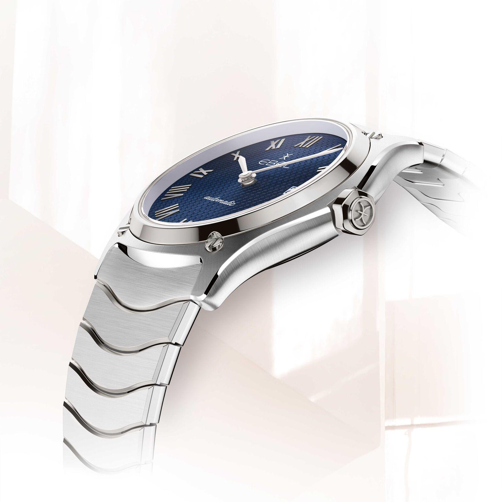 Ebel Sport Classic Watch with Stamped Blue Dial 0