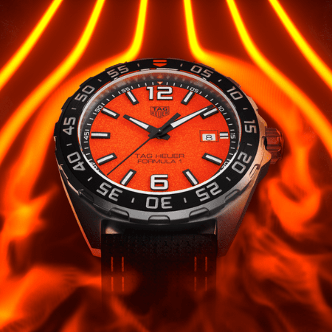 TAG Heuer Formula 1 Quartz Watch with Orange Dial 5