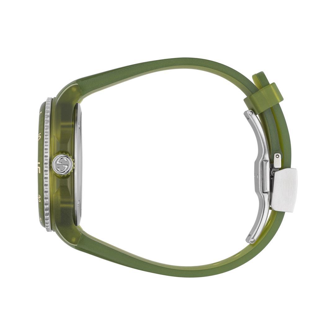 Gucci Transparent Dial Green Dive Watch, 40mm 2