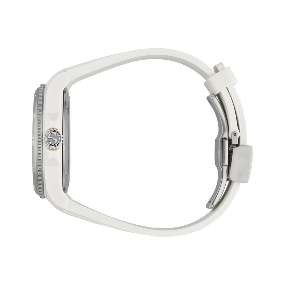 Gucci Transparent Dial White Dive Watch, 40mm 2