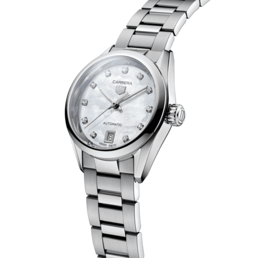 TAG Heuer Ladies Carrera Calibre 9 Automatic Watch with Mother of Pearl Dial 1