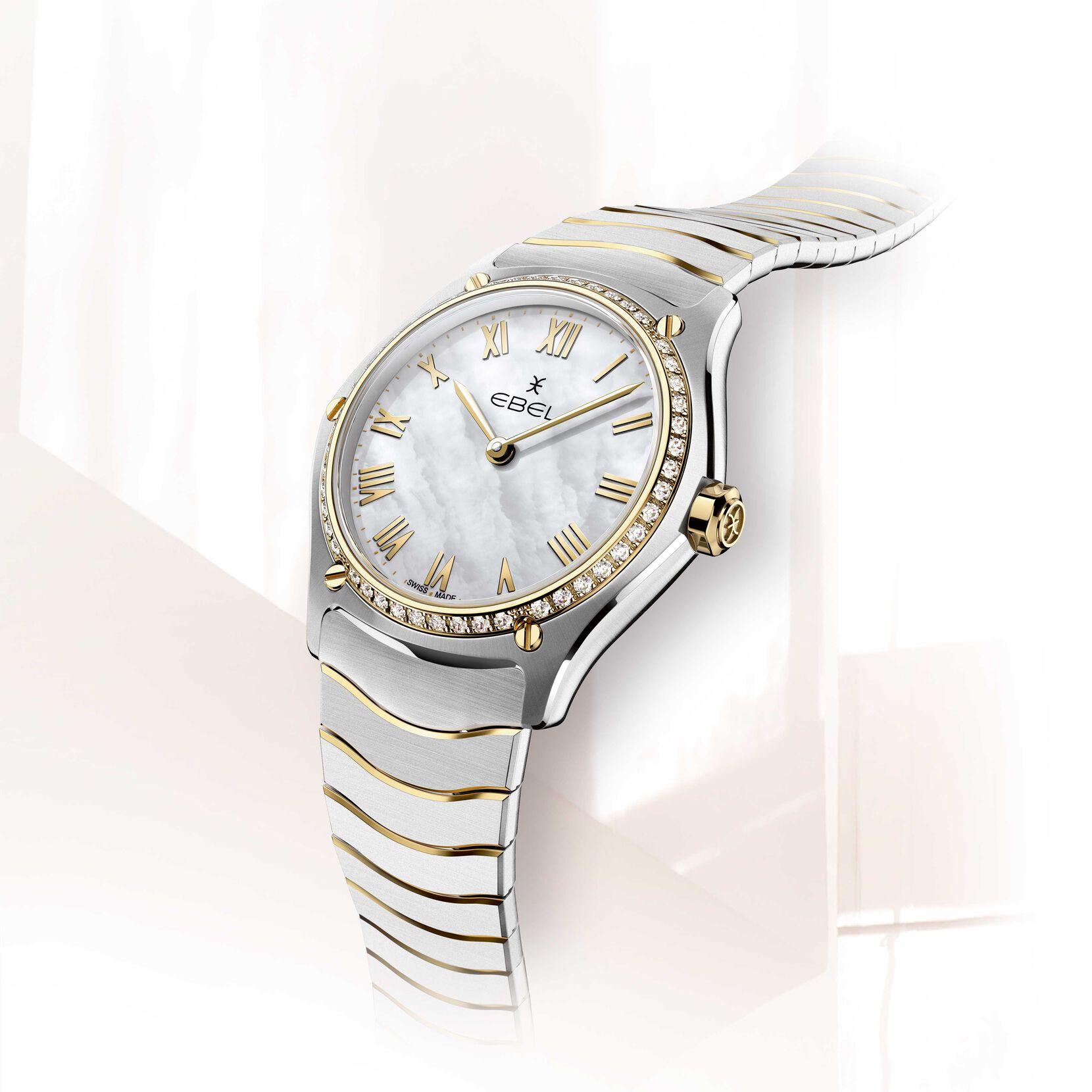 Ebel Sport Classic Ladies Watch with Yellow Gold and Diamond Case 0