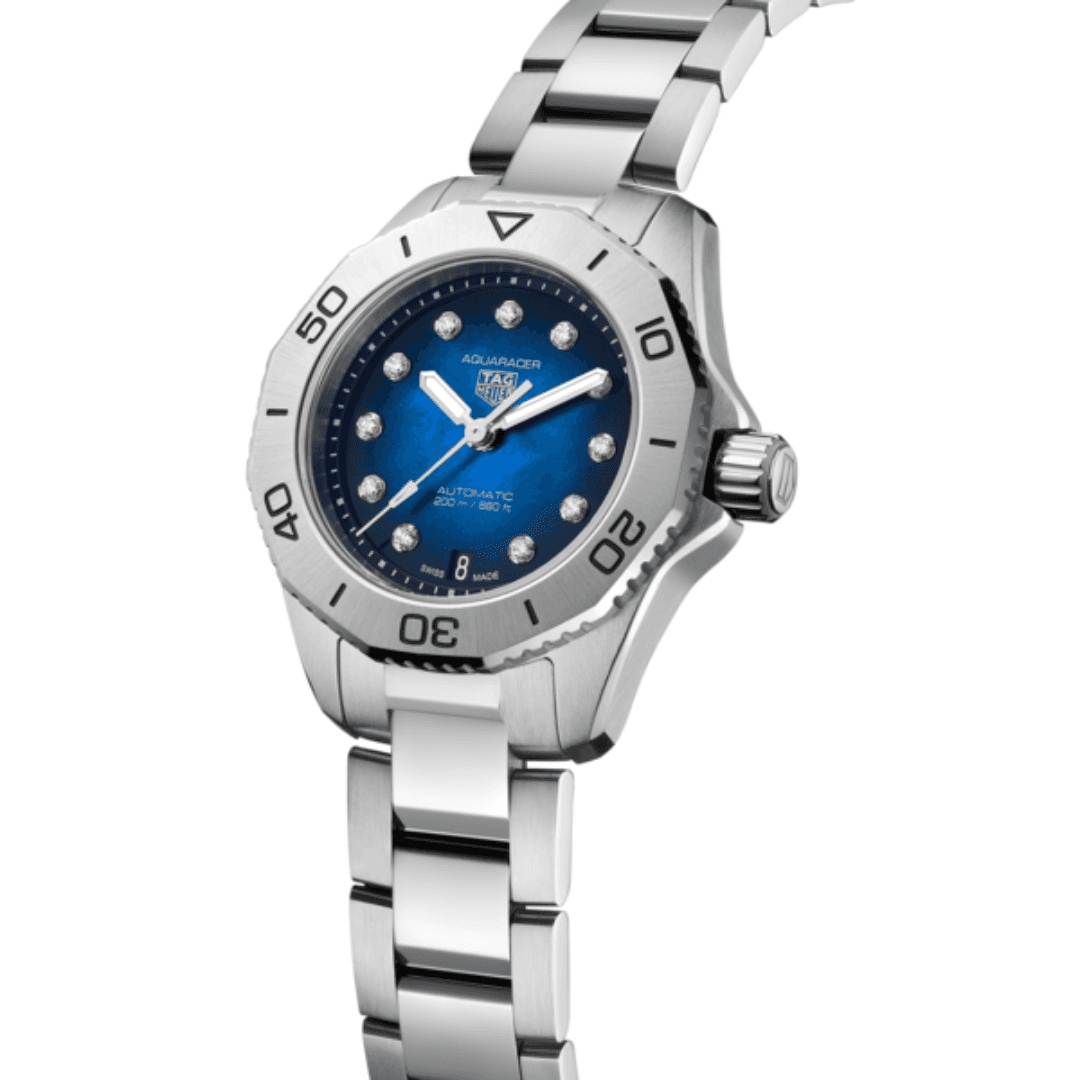 TAG Heuer Ladies Aquaracer Professional 200 Calibre 9 Automatic Watch with Blue Dial 1
