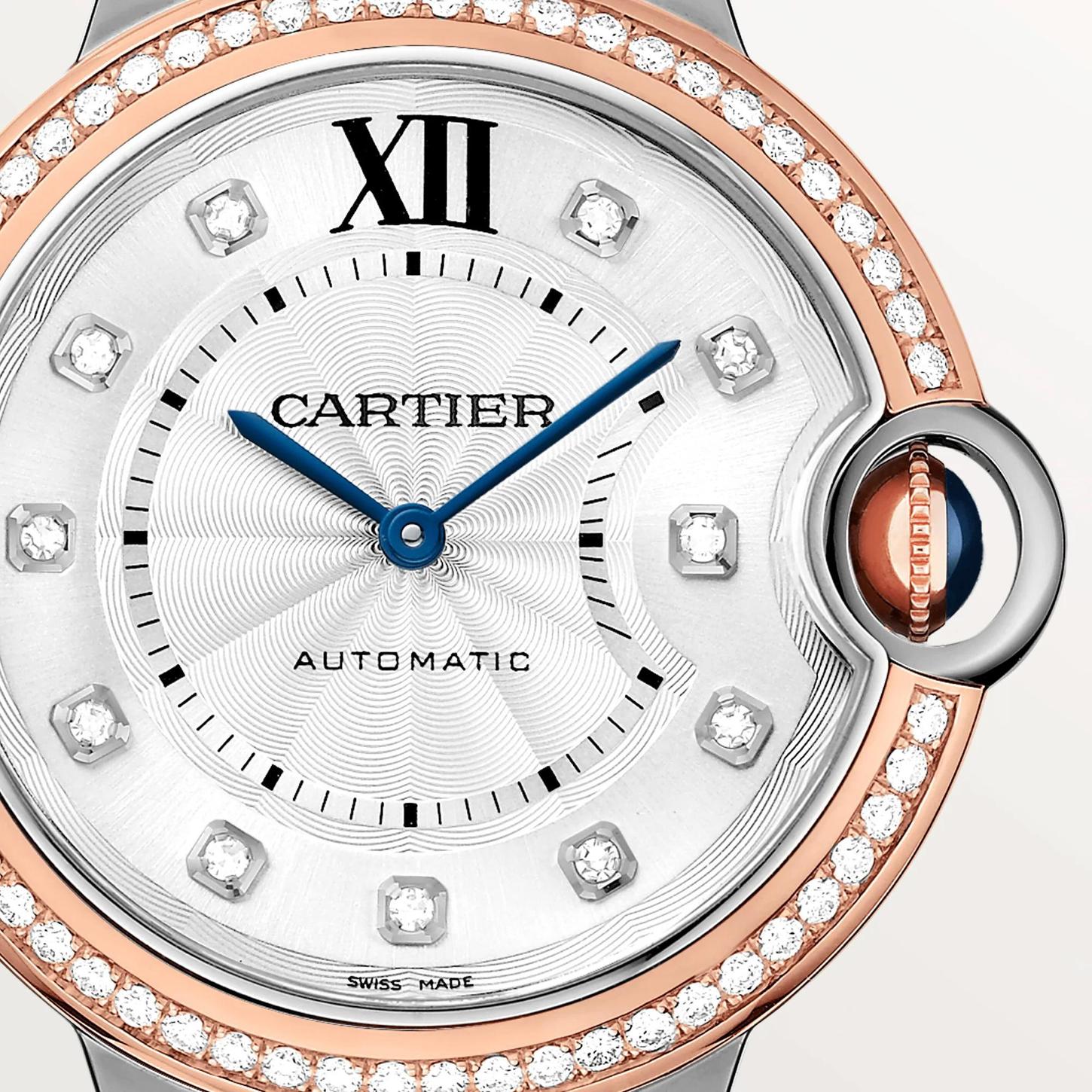 Ballon Bleu de Cartier Watch in Rose Gold with Diamonds, 36mm 0