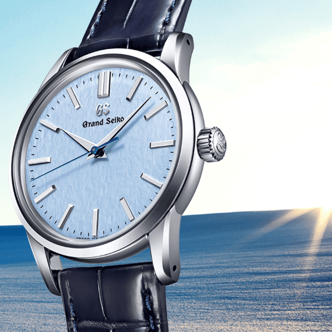 Grand Seiko Elegance Collection Slim Watch with Pale Blue Dial, 34mm 1
